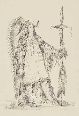 A Mandan Chief: Máh-to-tóh-pa (The Four Bears)