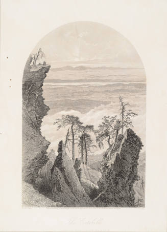 The Catskills, Sunrise from South Mountain, from Volume 2 of Picturesque America