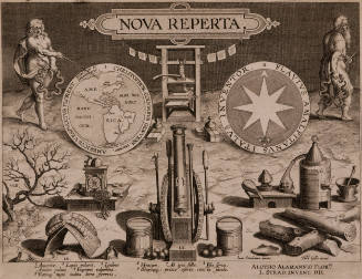 Title page for Nova Reperta (New Discoveries)