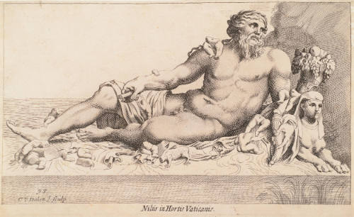 The River God Nile, from Eigentlyke afbeeldinge van hondert der aldervermaerdste statuten, of antique-beelden, staande binnen Romen (One Hundred Antique Statues of Rome)