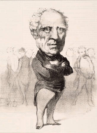 Bugeaud. Petite tenue de ville du maréchal, lorsqu’il n’est pas à la tête de ses quatre hommes et de son caporal. (Bugeaud. The Marshall in plain clothes, since for once he is not being accompanied by his four men and a corporal.)