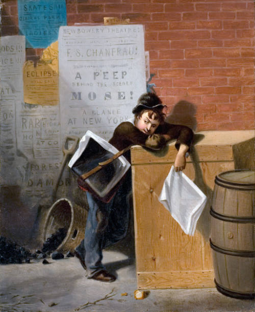 The Weary Newsboy