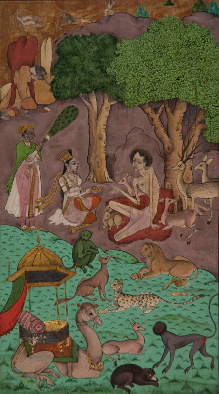 Layla Visiting Majnun in the Wilderness