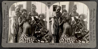 846 - A Beauty Parlor in the Island of Zanzibar, Africa - the Swahili Women Take Great Pains with Their Hair