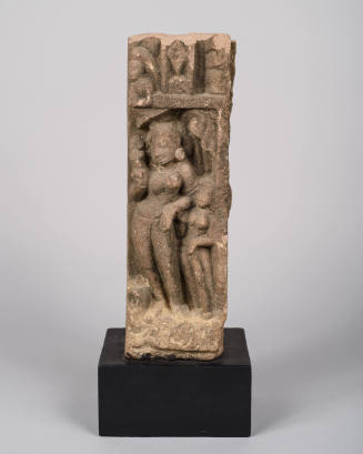 Celestial Temple Deity Depicting an Apsara