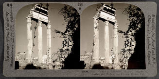 554 - The Beautiful Columns of the Temple of Castor and Pollux, the Forum, Rome, Italy