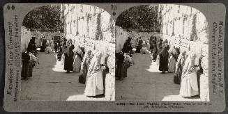 711 - The Jews' Waiting Place - Outer Wall of the Temple, Jerusalem, Palestine