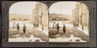 19C - Old Temple grounds with Olivet and the Bethany road at the east - Jerusalem